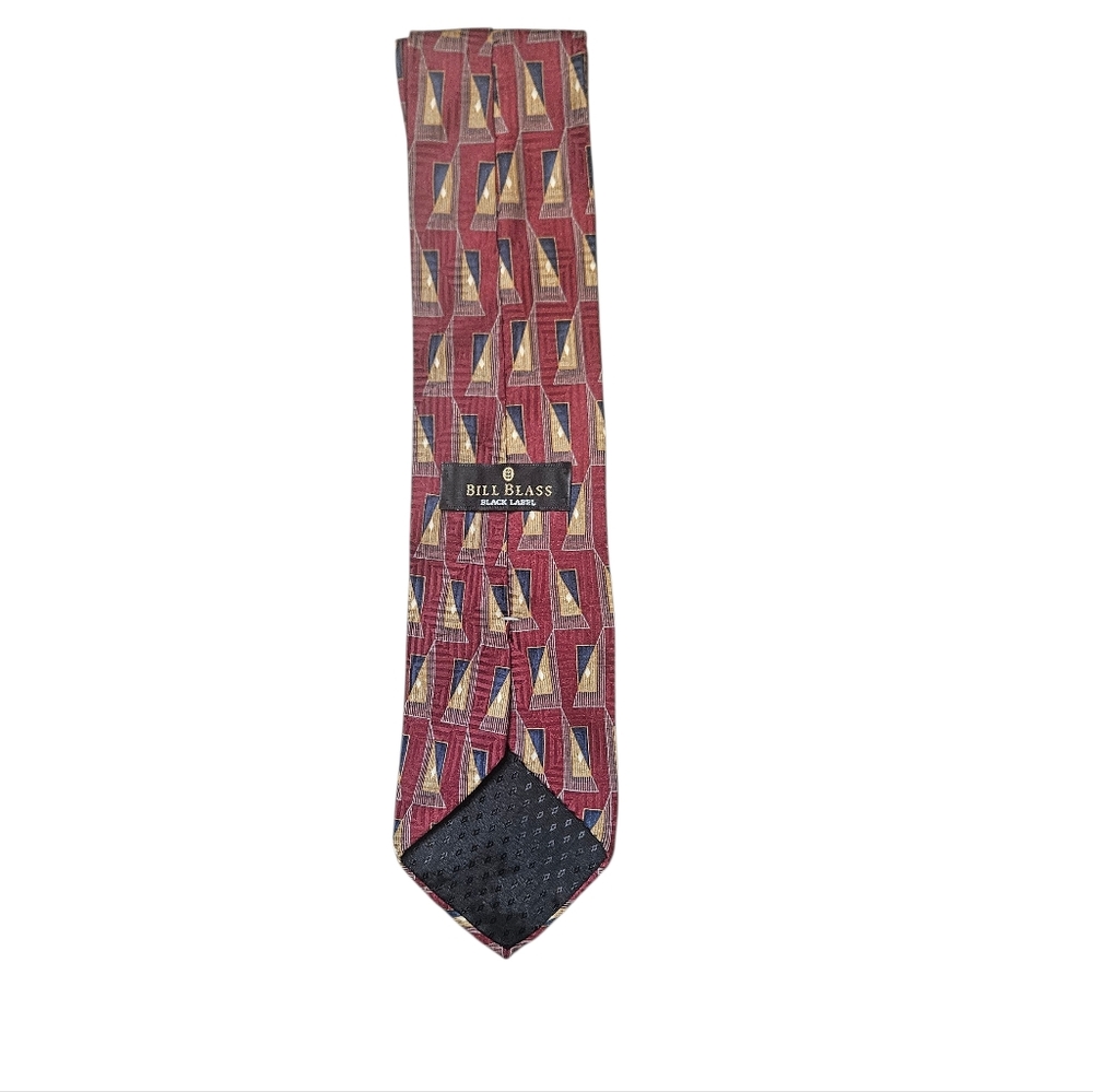Bill Blass | Red and Gold Patterned Tie